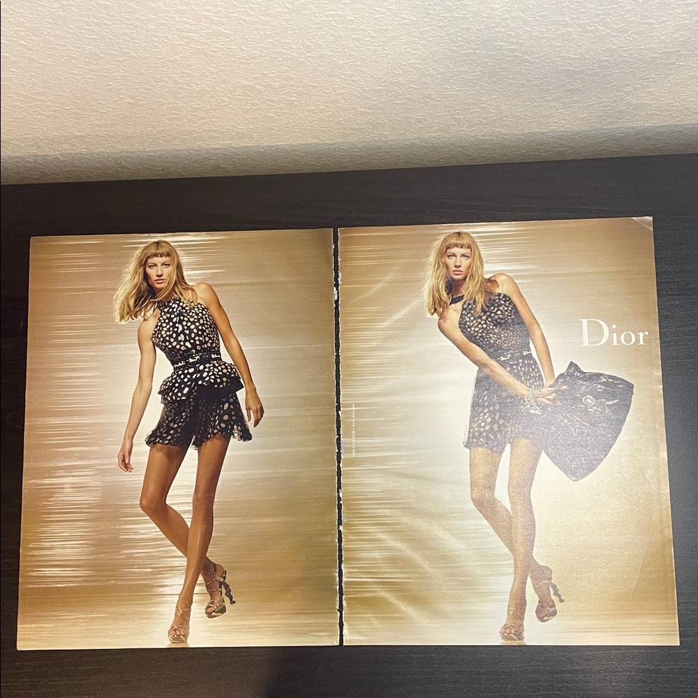 Gisele Bündchen Dior Ad Prints